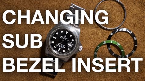 How to change a Rolex Submariner Bezel Insert .